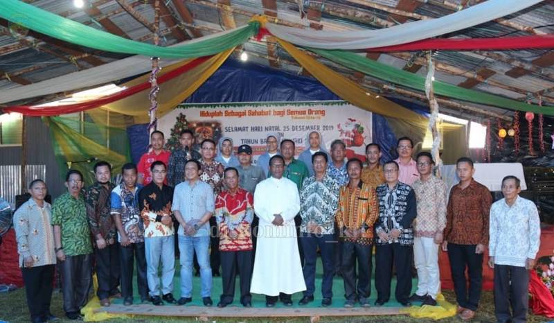 Bupati Tana Tidung Hadiri Perayaan Natal 2019 pada Kecamatan Muruk Rian